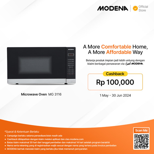 MODENA Microwave Oven + Grill - MG 3116