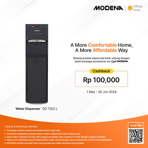 MODENA Water Dispenser - DD 7302 L (Galon Bawah)