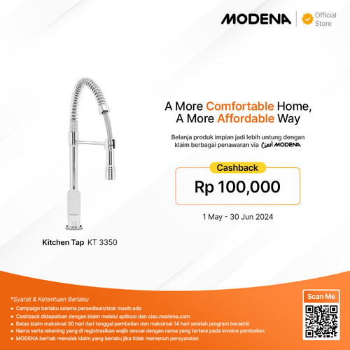 MODENA Kitchen Tap - KT 3350 (left or right way shower head)