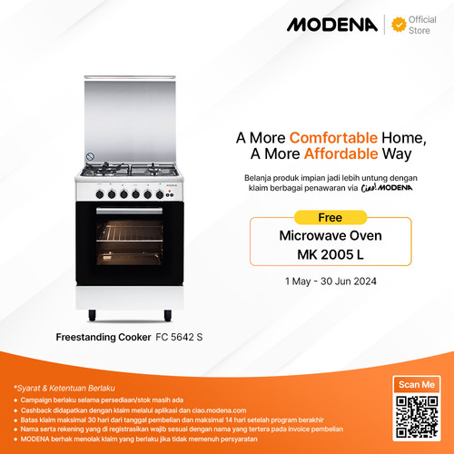 MODENA Frestanding Cooker - FC 5642 S