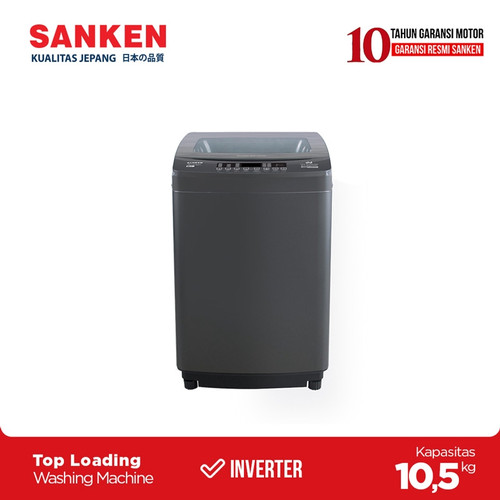 Sanken Mesin Cuci QW-S105DDSL (Inverter) Top Loading 10.5KG