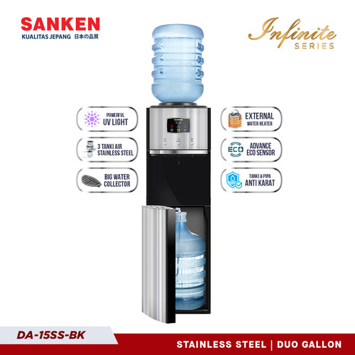 Sanken Dispenser Infinite Series Duo Gallon DA-15SS Premium Stainless