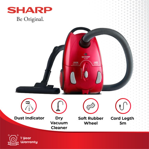 Sharp Vacuum Cleaner EC-8305-P Merah Muda (Pink)