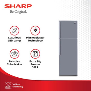 Sharp Kulkas 2 Pintu Plasmacluster SJ-450GP-SD