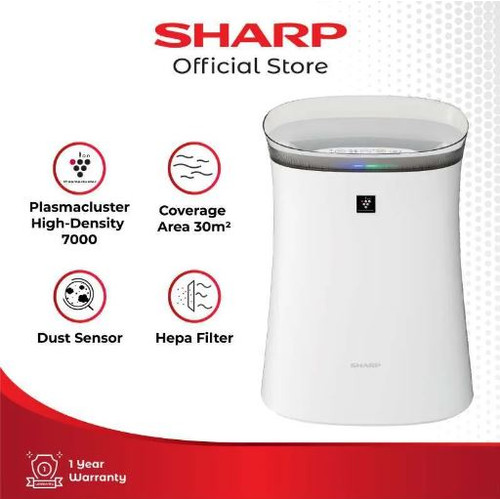 Sharp Air Purifier FP-F40Y-W Plasmacluster High Density Ions