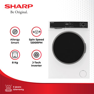 Sharp Mesin Cuci 1 Tabung ES-FL1280BX White 1Kg