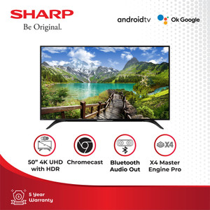 SHARP LED TV Aquos Android TV 50 Inchi 4T-C50DK1i