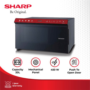 Sharp Microwave Stylish Designed R-323DA-RT Black 23 Liter