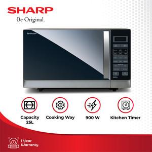 Sharp Microwave Stylish Designed R-728(K)-IN Black 25 Liter