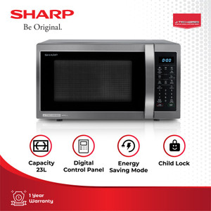 Sharp Microwave Grill Inverter R-650GX(BS) Black 23 Liter