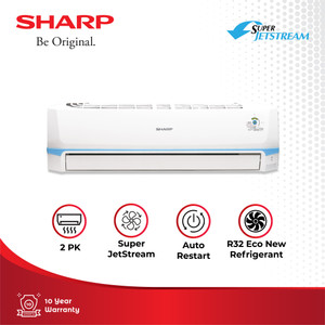 Sharp AC 2PK AH-A18SAY2 Jetstream 765 Watt White