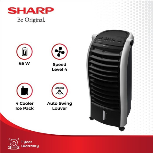 Sharp Air Cooler PJ-A26MY-B Twice Cooling Black 65 Watt