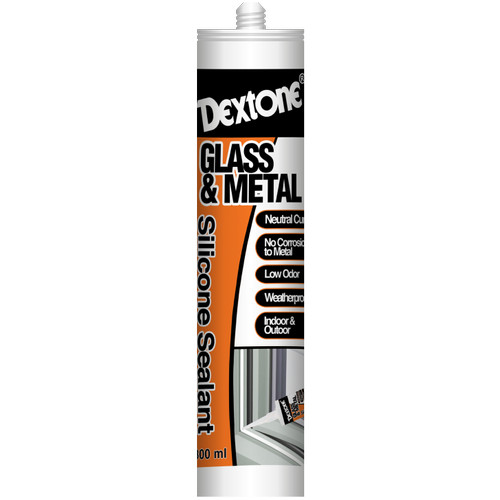 Lem Kaca Dextone Silicone Sealant Tabung Netral 300ml(beli 5 gratis 1)