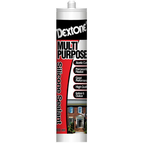 Lem Kaca Silicone Sealant Tabung Dextone Asam 300ml (Beli 5 gratis 1)