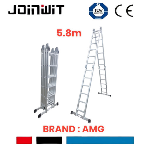 Tangga Multifungsi 5.8 Meter Tangga Lipat Tangga Alumunium AMG