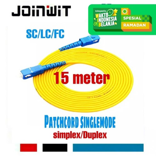 Patchcord SC/LC/FC Simplex/Duplex Single Mode fiber optic (15 METER)