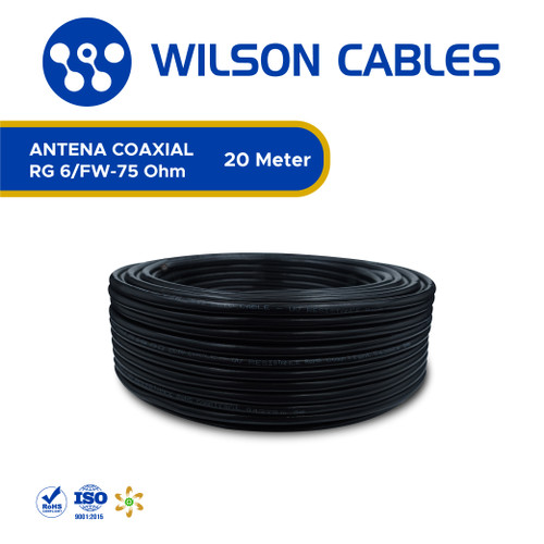 Wilson Cables - Kabel CCTV Coaxial RG 6 FW-OHM 75 20 Meter