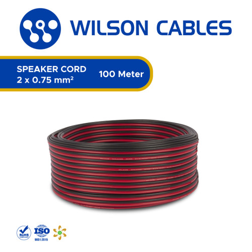 Kabel Audio 2x0.75 mm2 (2x30/0.18) 100 Meter - Wilson Cables