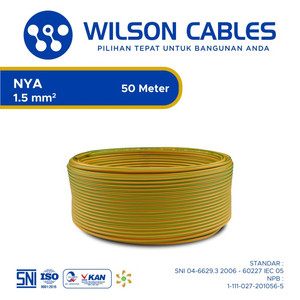 NYA 1.5 mm2 50 Meter - Kabel Tembaga Kawat Wilson Cables