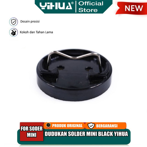 Yihua Dudukan Solder Mini Black Tatakan Alat Taruh Solder Hitam ORI