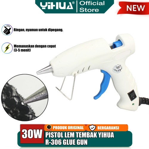 Yihua R-306 Pistol Lem Tembak Hot Melt Glue Gun 30W Stick Cair Refill