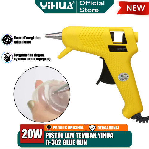 Yihua R-302 Pistol Lem Tembak 20W Hot Melt Glue Gun Stick Cair Refill