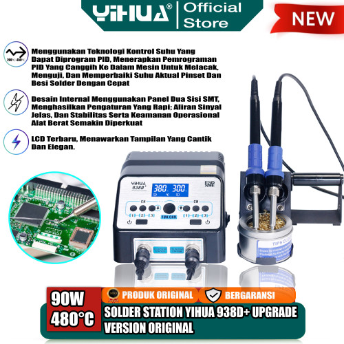 Yihua 938D+ Solder Station Digital Upgrade Version Soldering Iron ORI