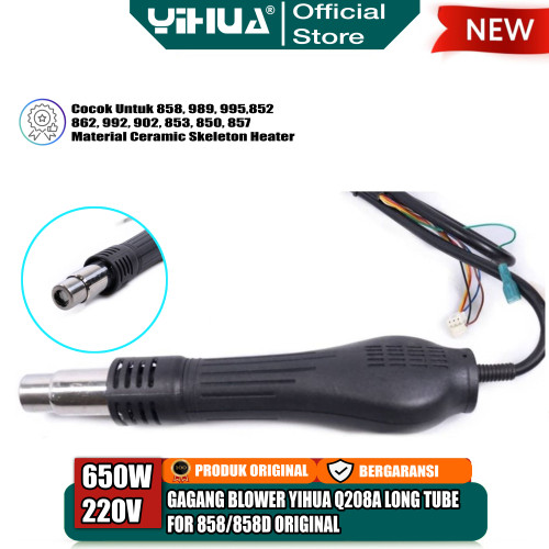 Yihua Q208A Gagang Blower Long Tube For 858 / 858D Brushless Fan ORI