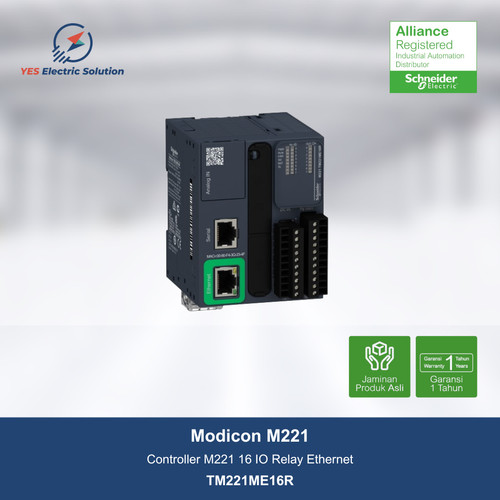 Schneider Electric PLC Modicon M221 Controller 16 IO relay  TM221ME16R