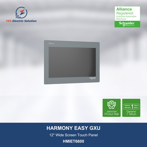 Schneider Easy Harmony ET6 12" wide screen touch panel - HMIET6600