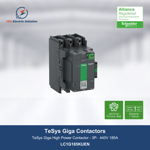 Schneider TeSys Giga Contactor High power 3P 440V 185A - LC1G185KUEN