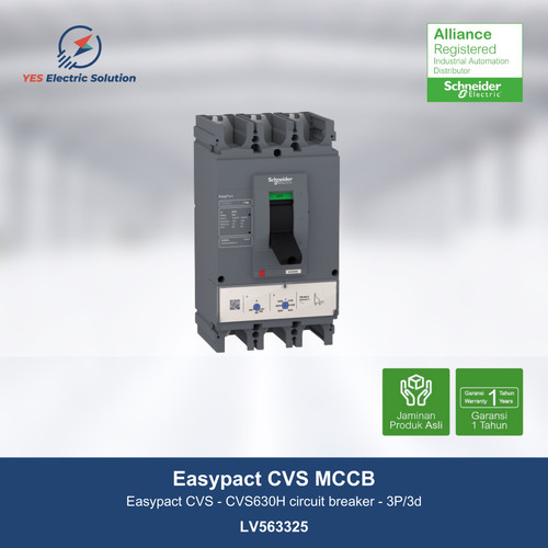 Schneider Electric Easypact CVS630H circuit breaker 3P - LV563325