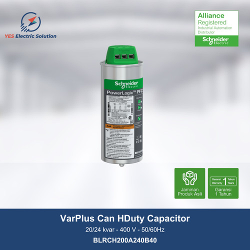 Schneider VarPlus Can HDuty Capacitor 20/24 kvar 400V BLRCH200A240B40