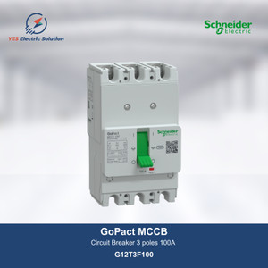 Schneider Gopact MCCB 125 3 poles 100A 415VAC - G12T3F100