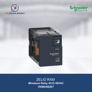 Schneider Electric Relay Zelio RXM with LED 48VAC 4C/O 6A - RXM4AB2E7