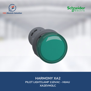 Schneider Electric XA2 Pilot Lamp 22mm 110VAC Hijau XA2EVM3LC