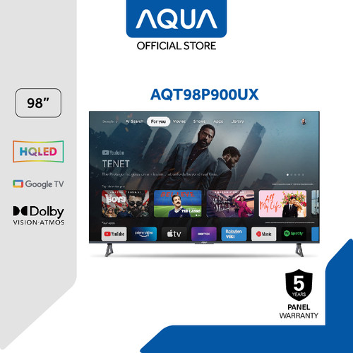 AQUA Elektronik Android Smart TV 98 inch AQT98P900UX Google TV UHD 4K HQLED