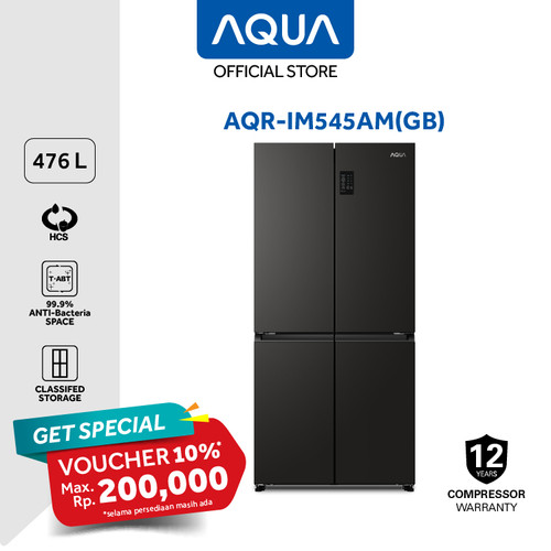 AQUA Elektronik Kulkas Multidoor AQR-IM545AM(GB) 469 liter