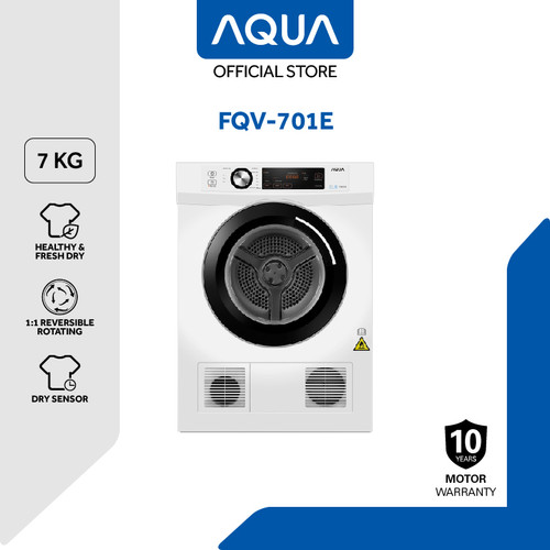 AQUA Japan Vented Dryer 7Kg FQV-701E | Mesin Pengering Pakaian