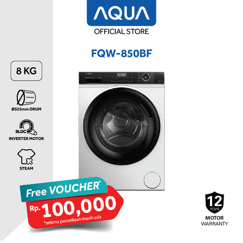 AQUA Japan Mesin Cuci Front Load 8Kg FQW-850BF