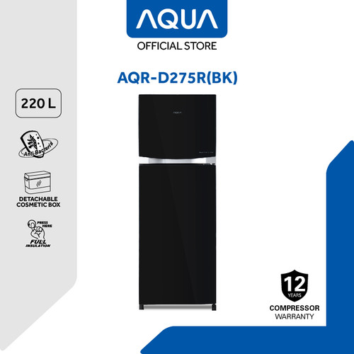 Kulkas AQUA AQR-D275R 2 Pintu AQRD275R Inverter