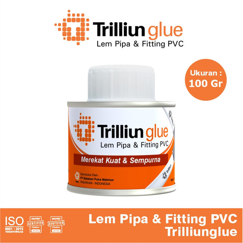 Lem Pipa & Fitting PVC Trilliunglue Kaleng 100gr