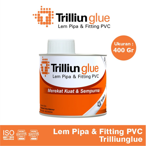 Lem Pipa & Fitting PVC Trilliunglue Kaleng 400gr