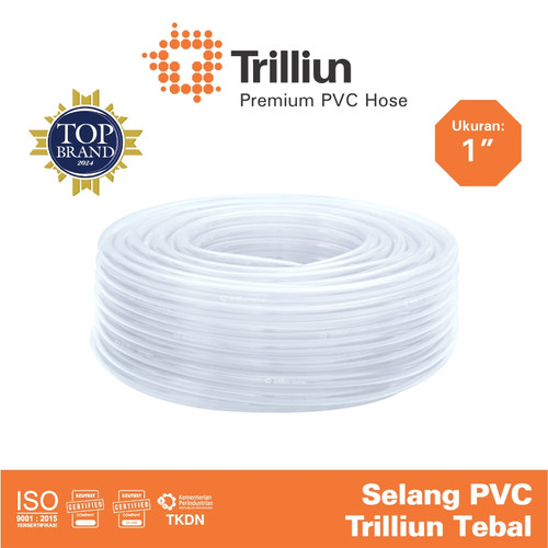 Selang Air PVC Trilliun Tebal 1" Inch - 50 Meter