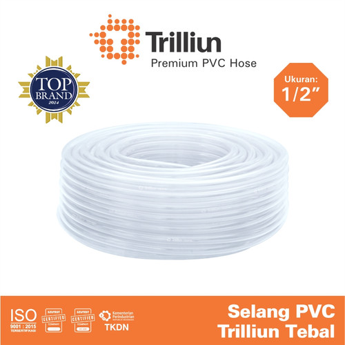 Selang Air PVC Trilliun Tebal 1/2" Inch - 50 Meter