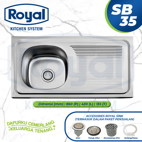 Royal Kitchen Sink SB 35 | Bak Cuci Piring