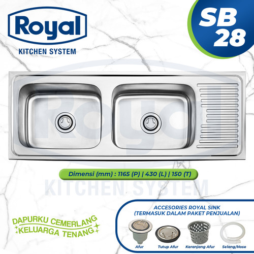 Royal Kitchen Sink SB 28 | Bak Cuci Piring