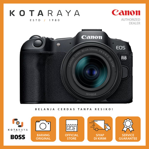 Canon EOS R8 KIt 24-50mm /Mirorrless Camera Full Frame - GARANSI RESMI