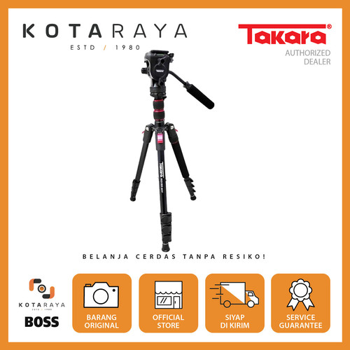 Takara ROVER 66V Fluid Head Video Compact 2 in 1 Tripod Monopod