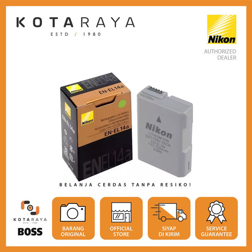 Battery Nikon EN-EL14a Rechargeable Lithium Original - Packing